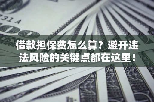 北京借款担保费怎么算？避开违法风险的关键点都在这里！