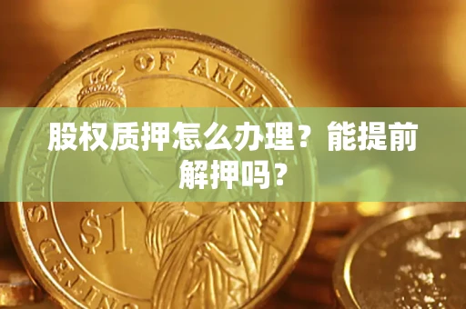 北京股权质押怎么办理？能提前解押吗？