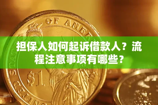 北京担保人如何起诉借款人？流程注意事项有哪些？